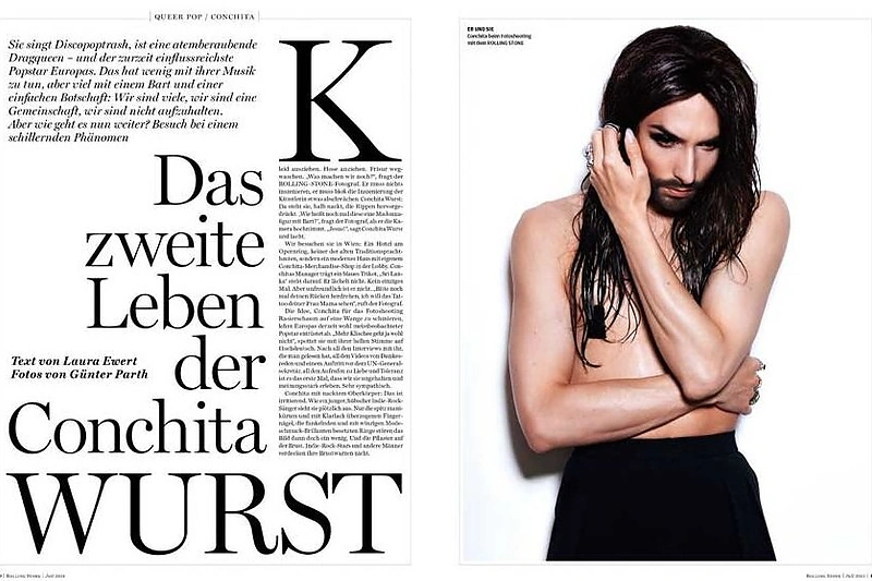Conchita Wurst tapo svarbiausio straipsnio heroje