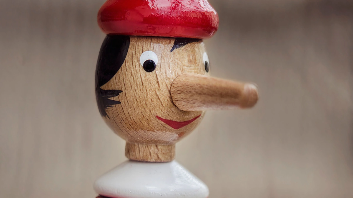 Melagio simbolis - ilganosis Pinokis