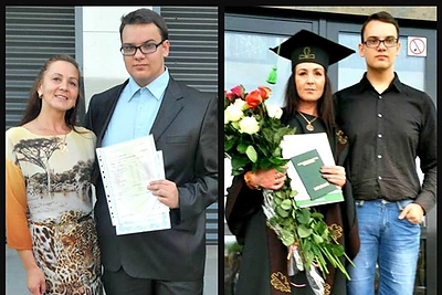 Studentas Mantas Aleksa stebina pribloškiančiais kūno pokyčiais: per metus atsikratė 43 kg