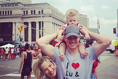 Michaelas Buble ir Luisana Lopilato su sūnumi Noah / „Instagram“ nuotr.