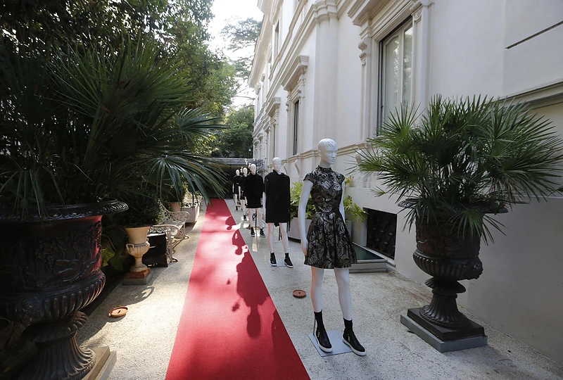 „Sandro Ferrone“ vakarėlio Romoje akimirka