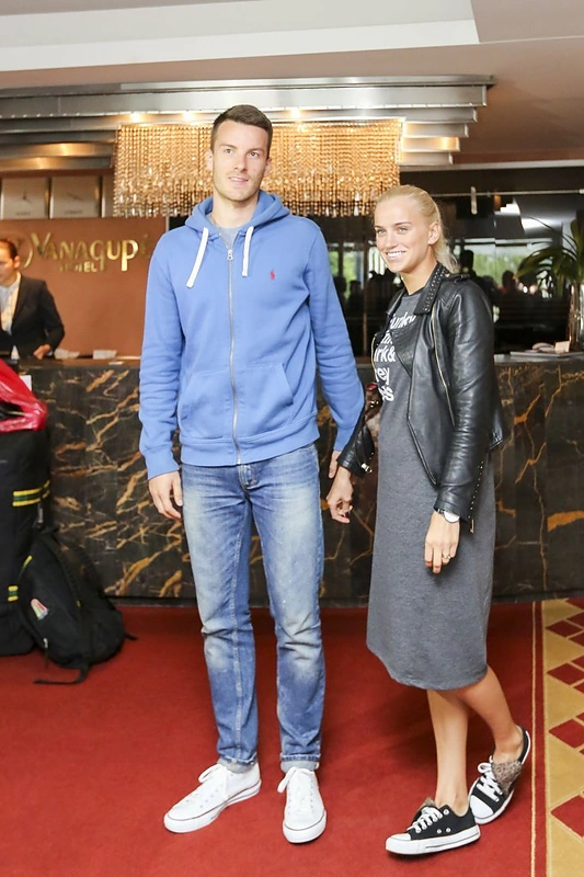 Adas Juškevičius su žmona Simona