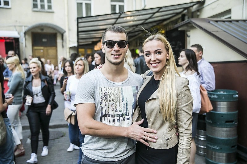Mykolas Serdiukas ir Baiba Skurstene-Serdiukė