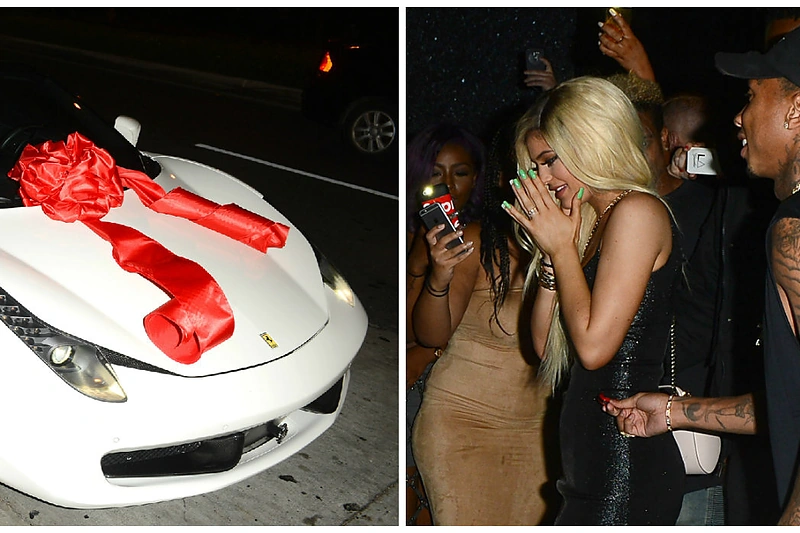 Kylie Jenner 18-ojo gimtadienio proga iš mylimojo dovanų gavo naujutėlaitį „Ferrari“