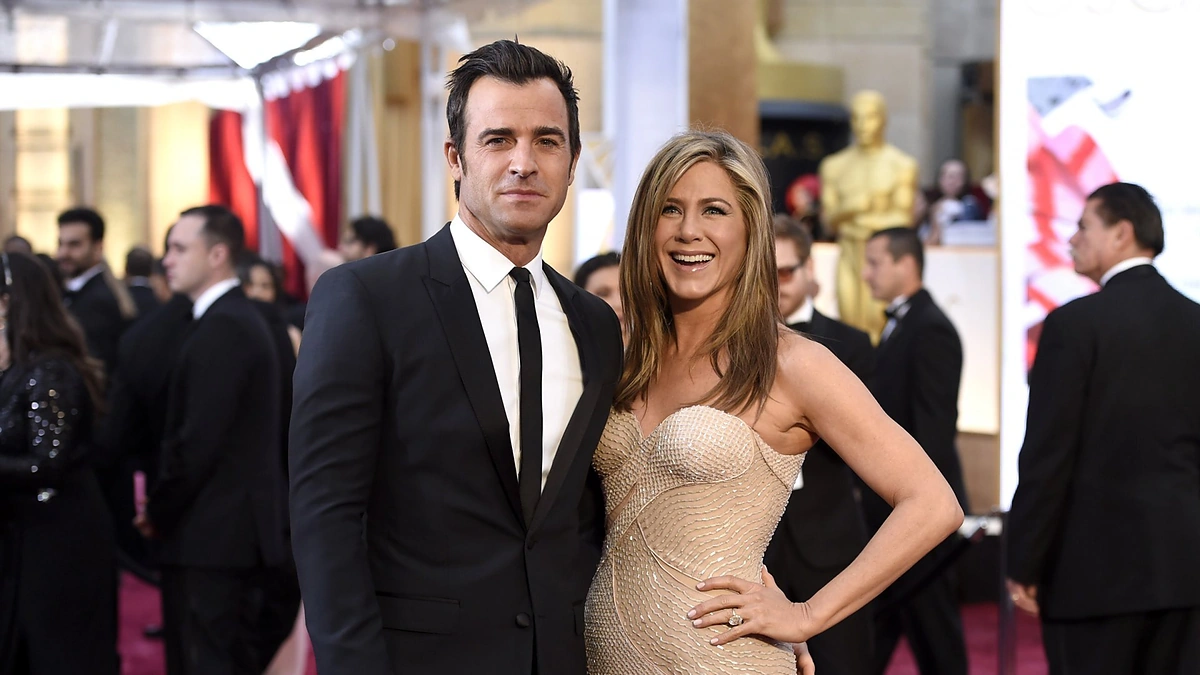 Justinas Theroux ir Jennifer Aniston