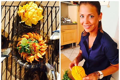 Dileta Meškaitė iš Meksikos parsivežė egzotišką receptą: kokosinės krevetės su mangų salsa