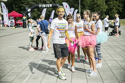 „The Color Run“ bėgimo Vilniuje akimirka