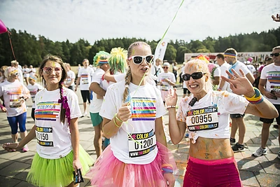 „The Color Run“ bėgimo Vilniuje akimirka