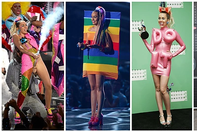 Ekstravagantiškiausi Miley Cyrus įvaizdžiai MTV apdovanojimuose