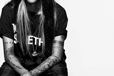 Angel Haze „Alexander Wang“ kapsulinės kolekcijos reklamoje
