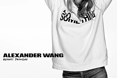 Behati Prinsloo „Alexander Wang“ kapsulinės kolekcijos reklamoje