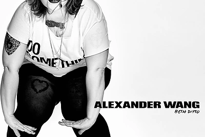 Beth Ditto „Alexander Wang“ kapsulinės kolekcijos reklamoje