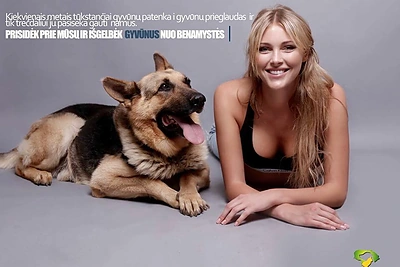 Siekdama padėti beglobiams gyvūnams modelis Deimantė Guobytė įsteigė savo vardo labdaros fondą