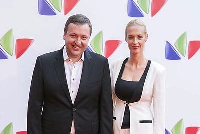 Antanas Guoga su žmona Aiste