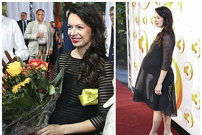 Paskutines nėštumo savaites skaičiuojanti Laura Blaževičiūtė spindėjo elegancija