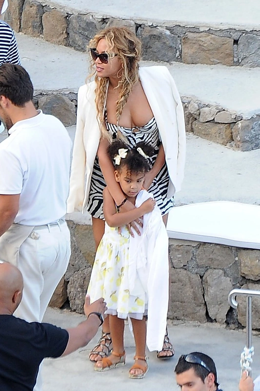 Beyonce su dukra Blue Ivy Italijoje