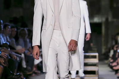 „Givenchy“ mados šou Niujorko mados savaitėje akimirka