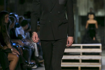 „Givenchy“ mados šou Niujorko mados savaitėje akimirka