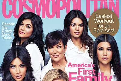 Jubiliejinį „Cosmopolitan“ viršelį papuošė Kardashianų ir Jennerių šeimos moterys