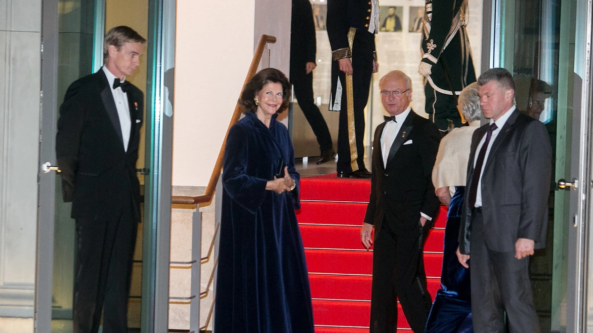 Švedijos karalius Carlas XVI Gustafas ir karalienė Silvia