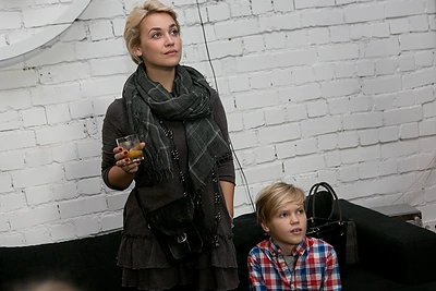 Eglė Kernagytė su sūnumi Vėju