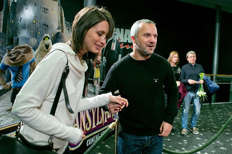 Giedrius Savickas su drauge Agata Šilobrit