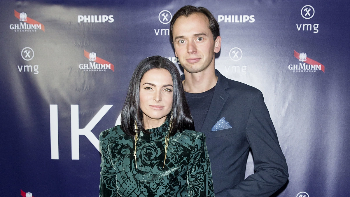 Agnė Jagelavičiūtė su vyru Mantu Volkumi