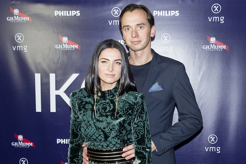 Agnė Jagelavičiūtė su vyru Mantu Volkumi