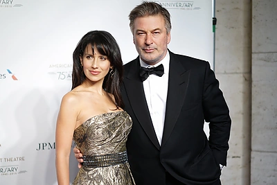 Alecas Baldwinas su žmona Hilaria