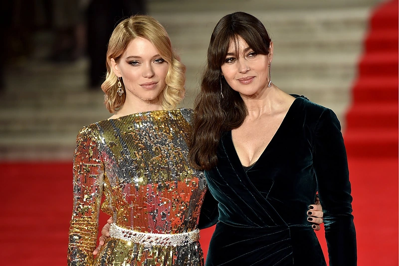 Lea Seydoux ir Monica Bellucci