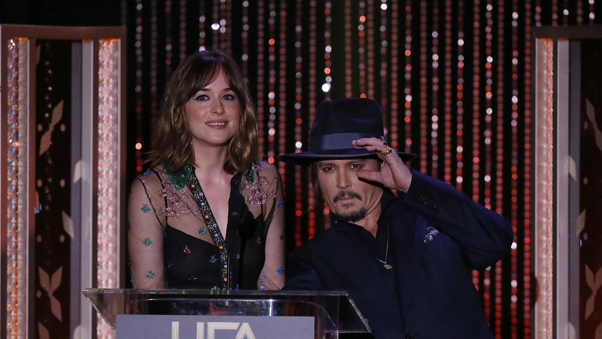 Dakota Johnson ir Johnny Deppas