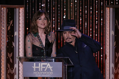 Dakota Johnson ir Johnny Deppas