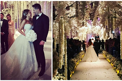 Susituokė Sofia Vergara ir Joe Manganiello: pažiūrėkite įspūdingos puotos nuotraukas