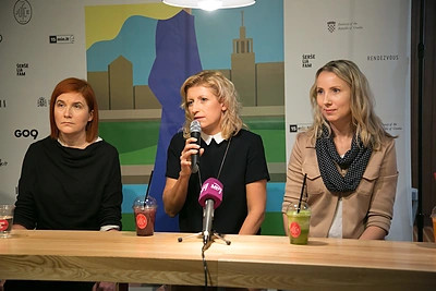 Spaudos konferencijos akimirka