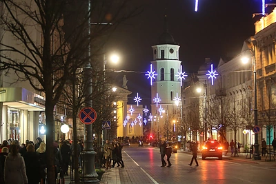 Kalėdų eglės įžiebimas Vilniuje
