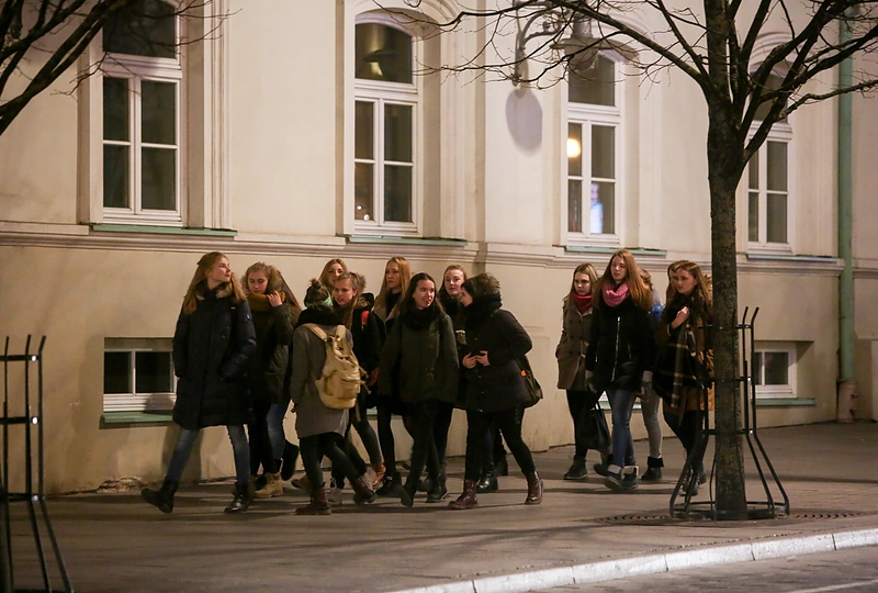 Kalėdų eglės įžiebimas Vilniuje