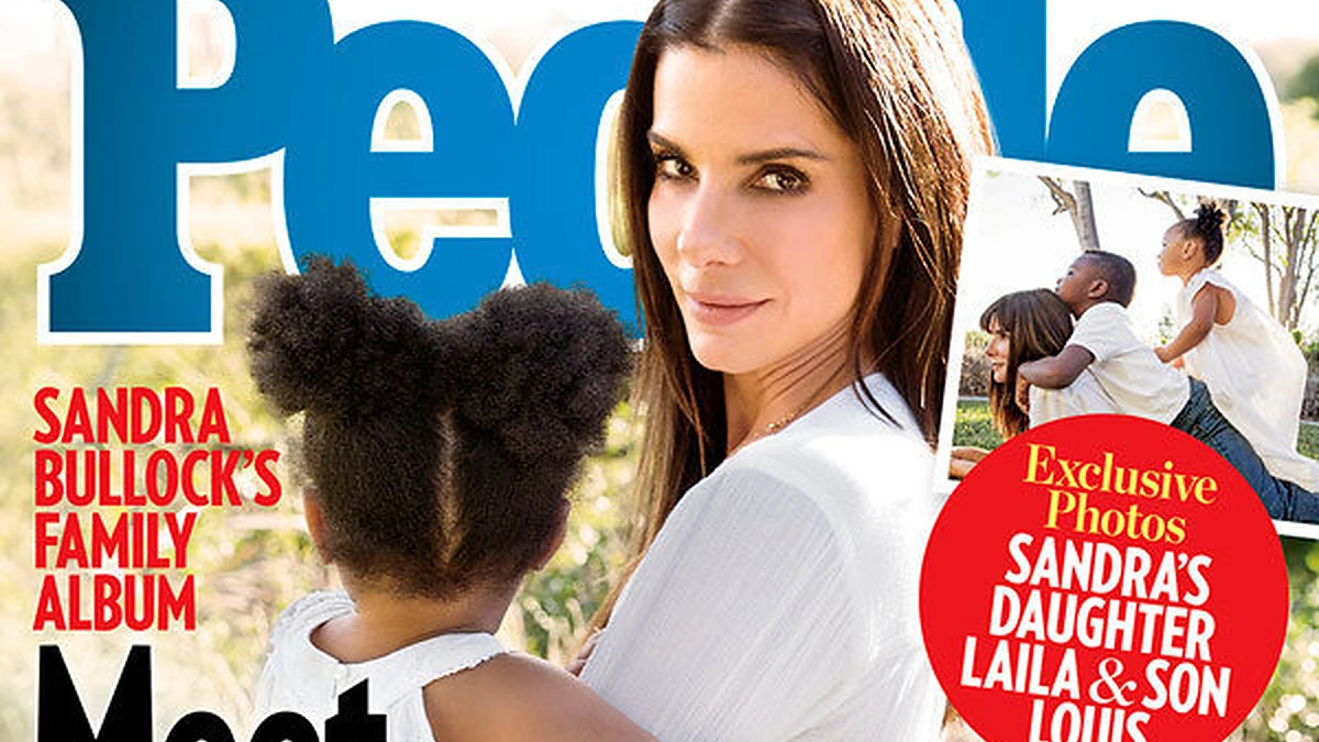Sandra Bullock su įvaikiais Louisu ir Laila