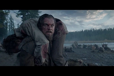 Leonardo DiCaprio filme „Hju Glaso legenda“