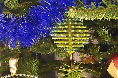 Deivio ir Renatos Norvilų Kalėdų eglės papuošimai