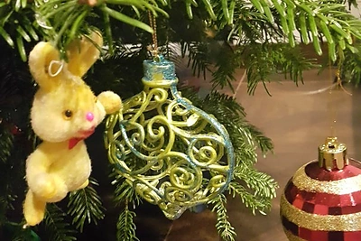 Deivio ir Renatos Norvilų Kalėdų eglės papuošimai