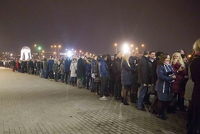 Gerbėjai Marijono šou Vilniuje