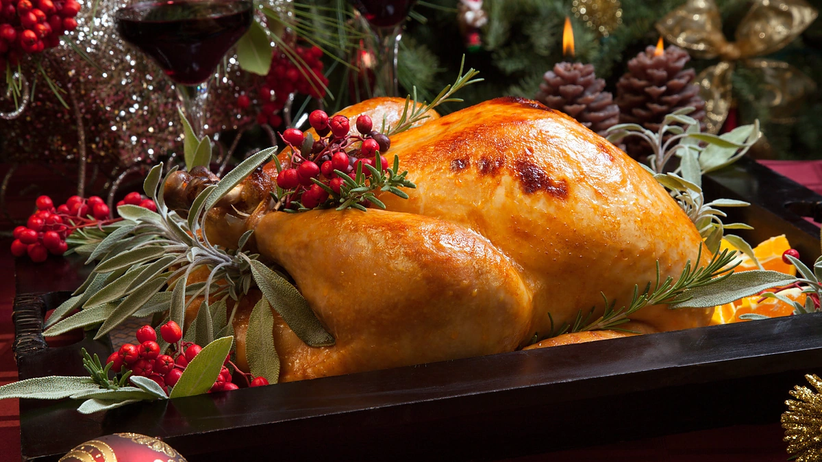 Keptas įdarytas kalakutas.