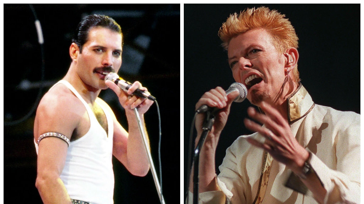 Freddie Mercury ir Davidas Bowie