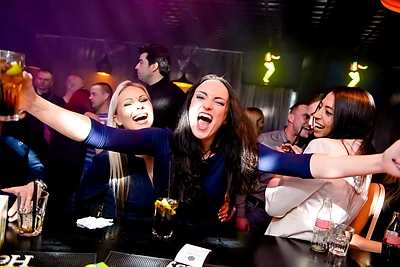 Vakarėlio Mojo Lounge akimirka