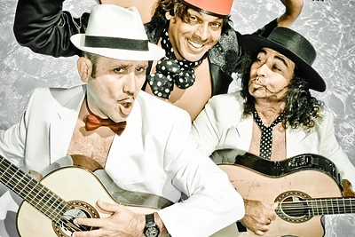 Ispanų trio „Olé!“ pasirodymo akimirka