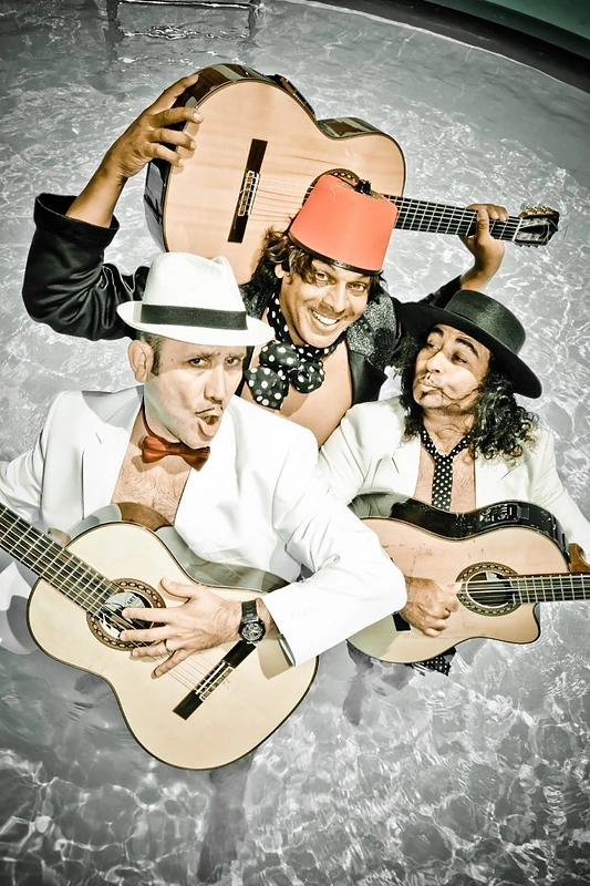 Ispanų trio „Olé!“ pasirodymo akimirka