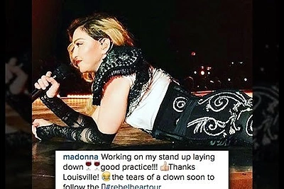 Madonna papiktino gerbėjus: ar scenoje ji pasirodė girta?