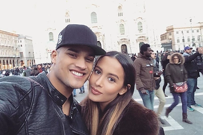 Su modeliu Robu Evansu Milane susipažinusi Karolina Meschino: „Jis toks draugiškas“