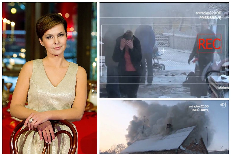 Audrė Kudabienė ir laidos „Prieš srovę“ anonso stop kadrai