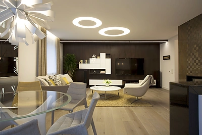 Svetainės interjeras.